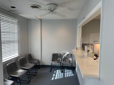 inside look at the waiting room of U Shine Dental in Alexandria, VA